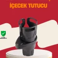 BUĞZ Otomobil Bardak Tutucu İkisi Bir Arada 360° Dönebilen Geniş Kapasiteli