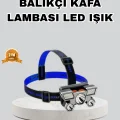 BUĞZ Outdoor ve Gece Balıkçılığı İçin LED Kafa Lambası – USB Şarjlı, 60° Ayarlanabilir Far
