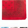 BUĞZ Oval Desenli Keten Bandana 50*50