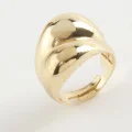 BUĞZ Oval Metal Yüzük