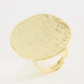 BUĞZ Oval Metal Yüzük