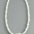 BUĞZ Oval Taşlı İnci  Kolye