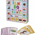  Oyuncak Minik Bebeğimin İlk 50 Hafıza Kartları ve İlk 50 Meyve Sebze Kartları Flash Kart 2li Set