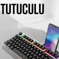 BUĞZ Oyuncu Klavyesi Q Klavye RGB Işıklı Mouse Hediyeli