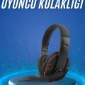 BUĞZ Oyuncu Kulaklığı Kulak Üstü Kablolu Stereo Mikrofonlu Yumuşak Kulak Yastığı - BUĞZ