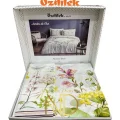  Özdilek Çift Kişilik Ranforce Nevresim Takımı Jardin De Flor Beyaz
