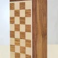 BUĞZ Özel Vernikli Mıknatıs Taşlı Ahşap Katlanabilir Kutulu Satranç Oyunu 12.5 Cm G220