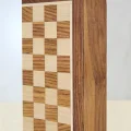 BUĞZ Özel Vernikli Mıknatıs Taşlı Ahşap Katlanabilir Kutulu Satranç Oyunu 17.5 Cm G221