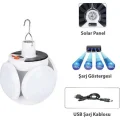 BUĞZ P-038 Solar Güneş Enerji Ve Usb Sarjli 5 Kanatlı