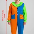 BUĞZ Palyaço Kostüm Seti 150 cm (Peruk + Burun + Kostüm)