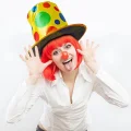 BUĞZ Palyaço Şapkası Rengarenk Puantiyeli 19 Cm