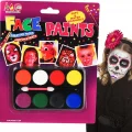 BUĞZ Palyaço Yüz Boyama Seti Fırçalı Makyaj Boyama Seti 8 Renk