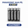 BUĞZ Panasonic AAA R03 İnce Pil Zinc Carbon Extra Heavy Duty 2’li 2 Paket