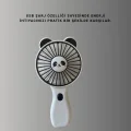 Panda Desenli USB Şarjlı Taşınabilir Mini Vantilatör
