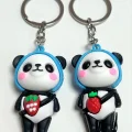  Panda Silikon Anahtarlık