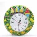 BUĞZ Papağanlı Polyester Duvar Saati