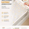 BUĞZ Papatya Desenli Kaymaz Dolap Ve Çekmece İçi Mat 10 Metre