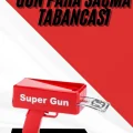 BUĞZ Para Dolar Atma Makinası Super Money Gun Para Saçma Fırlatma Tabancası