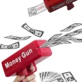 BUĞZ Para Dolar Atma Makinası Super Money Gun Para Saçma Fırlatma Tabancası