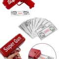 BUĞZ Para Dolar Atma Makinası Super Money Gun Para Saçma Fırlatma Tabancası