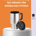  Paslanmaz Çelik Araç İçi Kahve ve Çay Isıtıcı Termos