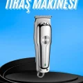  Paslanmaz Çelik Bıçaklı Kablosuz Şarjlı Dijital Göstergeli Tıraş Makinesi