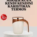 BUĞZ Paslanmaz Çelik Şarjlı Karıştırma Kupa – Otomatik Manyetik Blender Fincan