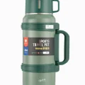 BUĞZ Paslanmaz çelik siyah termos 2 litre kutulu 48 saat yalıtım gıda temas sembollü - Spor & Outdoor