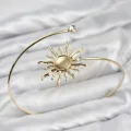 BUĞZ Pazu Bileklik Gold Renk Pirinç Güneş Model