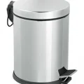 BUĞZ Pedallı 8lt Krom Metal Çöp Kovası Bx40