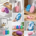 BUĞZ Peeling Etkili Süngerli Silikon Banyo Lifi – Asma Kancalı Duş Kesesi Bx40