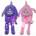 BUĞZ Peluş Işıklı Oynar Kulaklı Kuromi Sırt Çantası