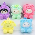 BUĞZ Peluş Kawaii Kuromi My Melody ve Cinnamoroll Sırt Çantası