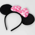 BUĞZ Pembe Fiyonklu Minnie Mouse Tacı Mini Kulak