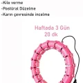 BUĞZ Pembe Hula Hoop Çember 24lü Hulahoop, Egzersiz Çemberi, Egzersiz