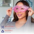  Pembe Jel Boncuklu Göz Maskesi, Soğuk & Sıcak Kullanım Rahatlatıcı Terapi Maskesi