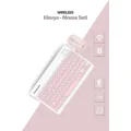 BUĞZ Pembe Kablosuz Klavye Ve Mouse Seti