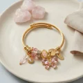 BUĞZ Pembe Kelebek Model Charmlı Bileklik