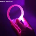 BUĞZ Pembe Led Işıklı Baskı Yapılabilen Pilli Bileklik Bilezik 1,5 Cm Genişlik