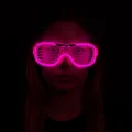 BUĞZ Pembe Led Işıklı Parti Gözlüğü - Neon 3 Modlu