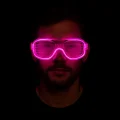 BUĞZ Pembe Led Işıklı Parti Gözlüğü - Neon 3 Modlu