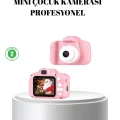 BUĞZ Pembe Mini 1080p HD Çocuk Kamera – 8MP, Video Kaydı,TF Kart Destekli
