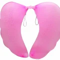 BUĞZ Pembe Renk Ortası Pembe Tüylü Tül Peri Kanadı 40x50 Cm