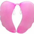 BUĞZ Pembe Renk Ortası Pembe Tüylü Tül Peri Kanadı 40x50 Cm