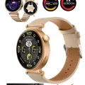 BUĞZ Pembe Rose Gold Kasa ve Silikon Kordonlu Kadınlar İçin Akıllı Saat, AMOLED Ekran ve NFC Özellikli