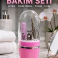 BUĞZ Pembe Tırnak Bakım Seti Cımbız Makas Tırnak Makası ve Törpü İçeren Kit