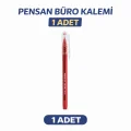 BUĞZ Pensan Büro 2270 Kırmızı Tükenmez Kalem 1.0 mm Medium Yerli Üretim 1 Adet