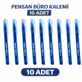BUĞZ Pensan Büro Tükenmez Kalem 1.0 mm Mavi 10 Adet