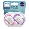 BUĞZ Philips Avent Ultra Air Animals 2li Desenli Emzik 6-18 Ay - Kız