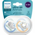 BUĞZ Philips Avent Ultra Air Animals 2li Emzik 0-6 Ay - Erkek